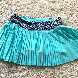 Lululemon teal pleated tennis skirt